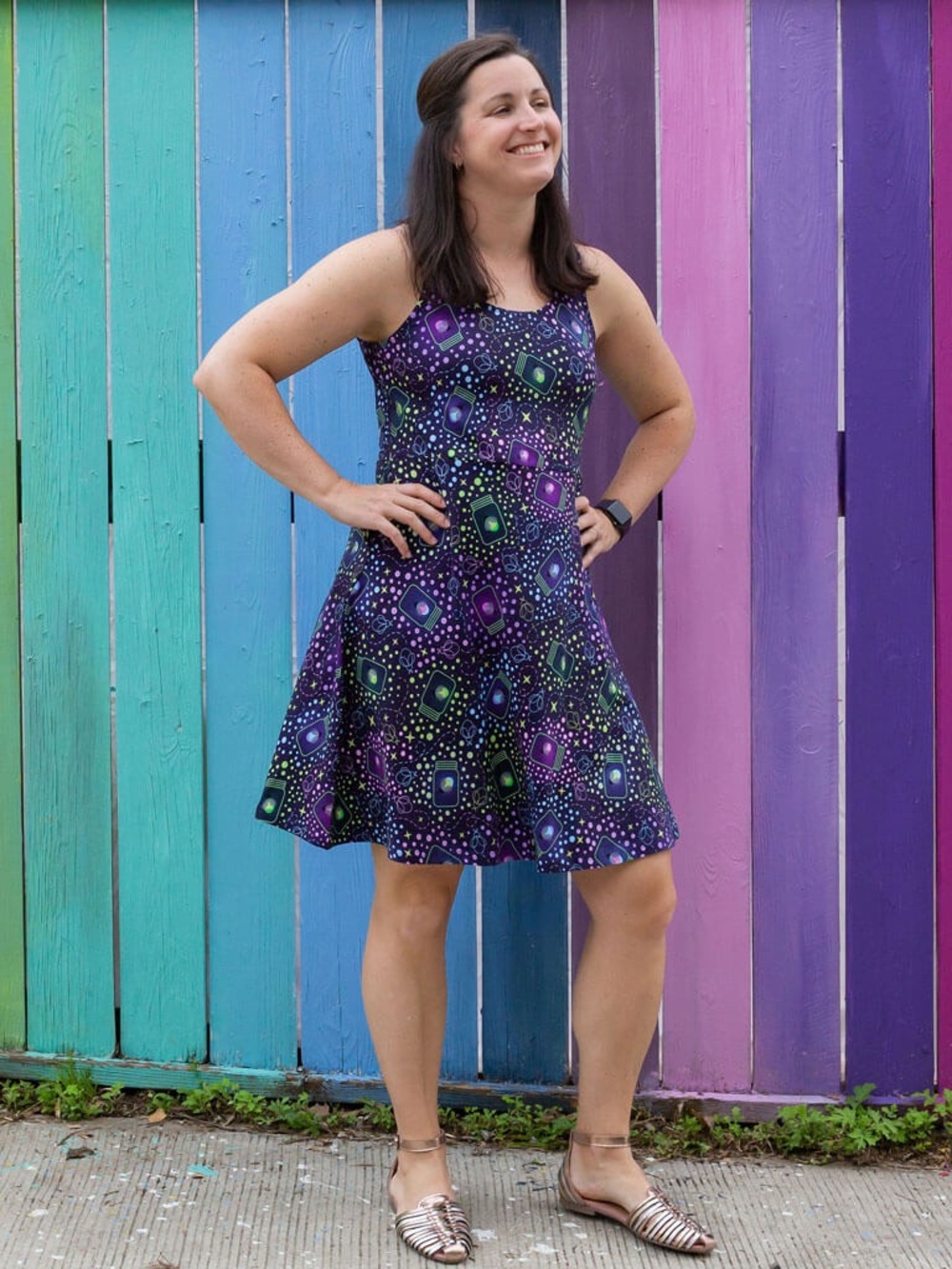 Princess Awesome "Lightning Bugs" Sleeveless Play Dress with Pockets 28-30
